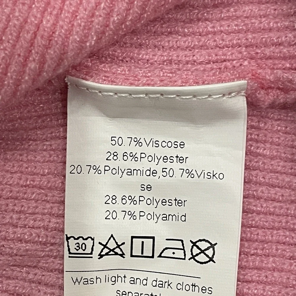 Grace Karin Girls Sweater Dress Pink Kids 7Y Soft Long Sleeves Back To School